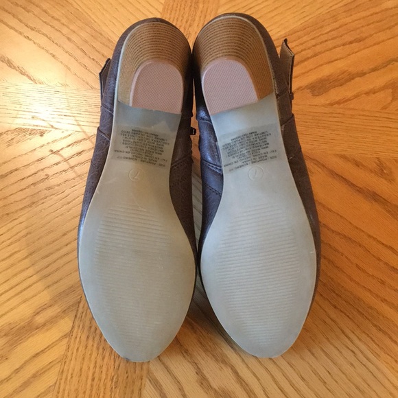 Brown Faux Leather Booties - Picture 5 of 8